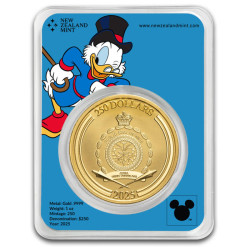 Zlatá minca 1 Oz Disney Scrooge McDuck - Strýček Skrblík 2025