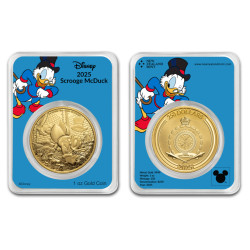 Zlatá minca 1 Oz Disney Scrooge McDuck - Strýček Skrblík 2025