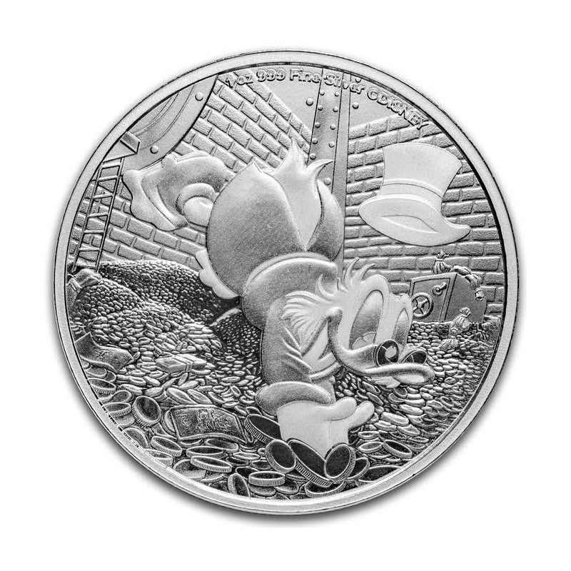 Strieborná minca 1 Oz Disney Scrooge McDuck - Strýček Skrblík 2025