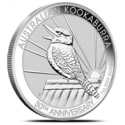 Strieborná minca 1 Oz Kookaburra 2020 - 30th Anniversary