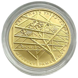 Zlatá minca 1/2 Oz 5000 Kč Mestská pamiatková rezervácia Cheb 2021 standard