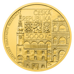 Zlatá minca 1/2 Oz 5000 Kč Mestská pamiatková rezervácia Moravská Třebová 2024 Standard