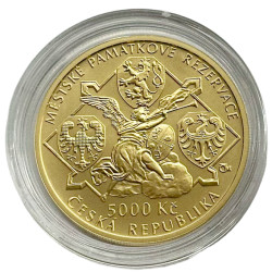Zlatá minca 5000 Kč 1/2 Oz mesto Jihlava 2021 Standard