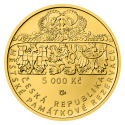 Zlatá minca 1/2 Oz 5000 Kč Mestská pamiatková rezervácia Štramberk 2025 Standard