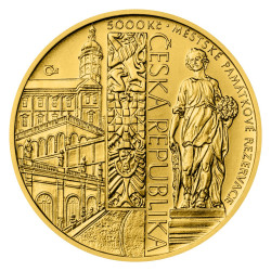 Zlatá mince 1/2 Oz 5000 Kč Městská památková rezervace Mikulov 2022 Standard