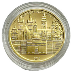 Zlatá minca 1/2 Oz 5000 Kč Hradec Králové 2023 BK