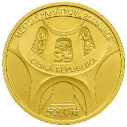 Zlatá minca 1/2 Oz 5000 Kč Hradec Králové 2023 BK