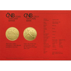 Zlatá minca 5000 Kč 1/2 Oz Mestská pamiatková rezervácia Litoměřice 2022 BK