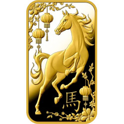 Zlatý zliatok 5 g Argor Heraeus Lunar Series III Year of the Horse 2026