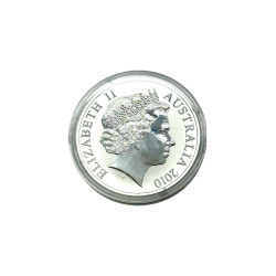 Strieborná minca 1 Oz Kangaroo (RAM) 2010 Pozlátené