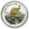 Strieborná minca 1 Oz Kangaroo (RAM) 2010 Pozlátené