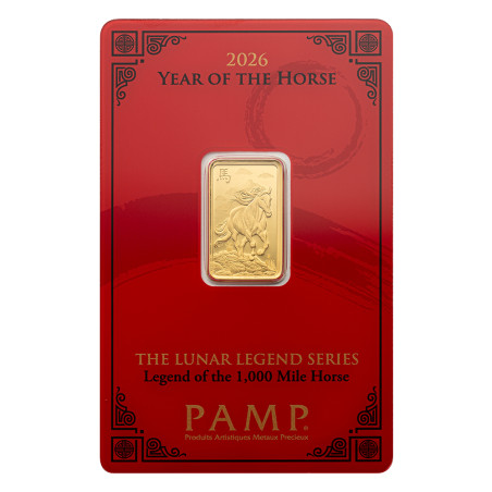 Zlatý zliatok 5 g PAMP Lunar series III Year of the Horse 2026