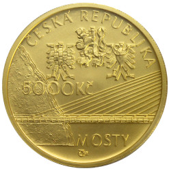 Zlatá minca 1/2 Oz Mariánsky most v Ústí nad Labem 2015 Standard