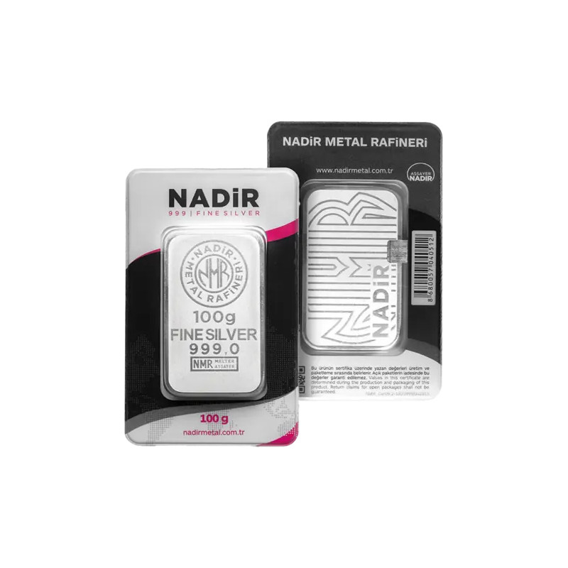 Strieborný zliatok 100 g Nadir Metal Rafineri