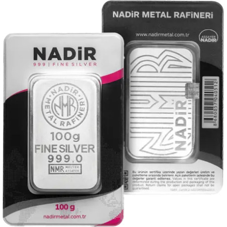 Strieborný zliatok 100 g Nadir Metal Rafineri