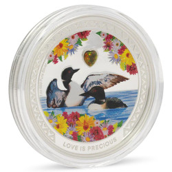 Strieborná minca 1 Oz Love is precious Great Northern Diver 2026