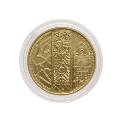 Zlatá minca 1/2 Oz 5000 Kč Mestská pamiatková rezervácia Olomouc 2024 Proof