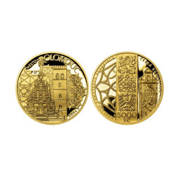 Zlatá minca 1/2 Oz 5000 Kč Mestská pamiatková rezervácia Olomouc 2024 Proof