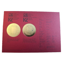 Zlatá minca 1 Oz 100. Výročie Zavedenie československej meny ČNB 10000 Kč 2019 Proof