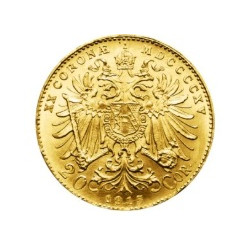 Zlatá minca 20 Koruna...