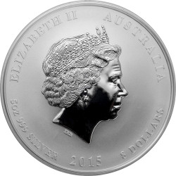 Strieborná minca 5 Oz Lunar Series II Year of the Goat 2015
