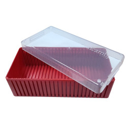 Horizontálna krabička na 25 zliatkov v plastovom obale Valcambi