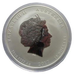 Strieborná minca 10 Oz Lunar Series II Year of the Rooster 2017