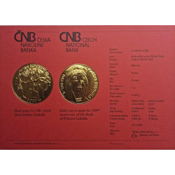 Zlatá minca 1 Oz k 1100. výročiu úmrtia kňažnej Ludmily BK