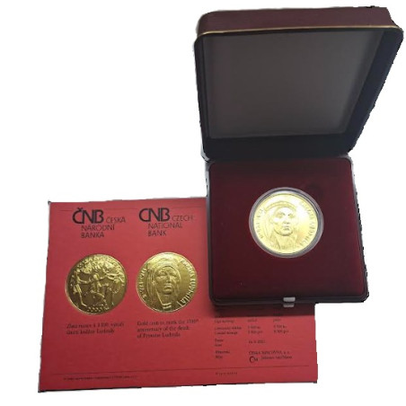 Zlatá minca 1 Oz k 1100. výročiu úmrtia kňažnej Ludmily BK