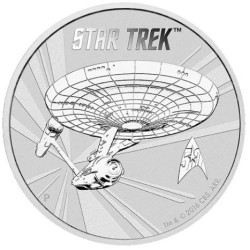 Strieborná minca 1 Oz Star Trek U.S.S. Enterprise 2016