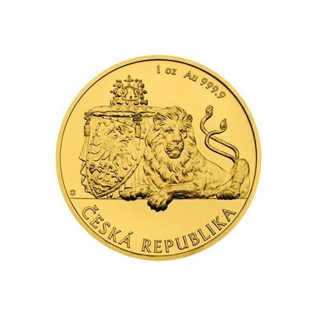 Zlatá minca 1 Oz Český Lev 2018 BK