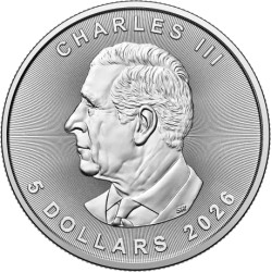 Strieborná minca 1 Oz Maple Leaf 2026