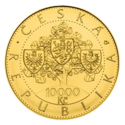Zlatá minca 1 Oz 10 000 Kč 100. výročie vzniku Československa 2018 Standard