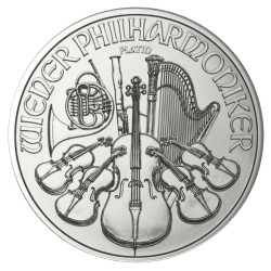 Platinová minca 1 Oz Wiener Philharmoniker 2020
