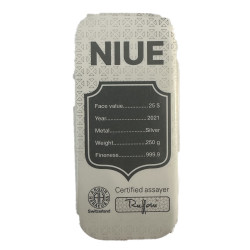 Strieborná minca v tvare zliatku 250 g Argor Heraeus