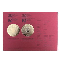 Zlatá minca 1 Oz Zavedenie československej meny ČNB 10000 Kč 2019 BK