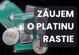Investičná platina: Jej cena stúpa a záujem rastie. Čo my na to v Gold and Silver?