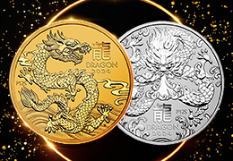 Rok draka 2024: Nová lunárna séria investičných mincí z Perth Mint je tu!